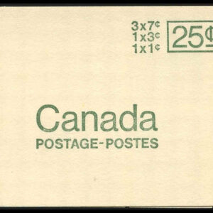 Canada Stamp Booklet - #BK66D (1971) 1¢ + 3¢ + 3 x 7¢