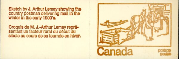 Canada Stamp Booklet - #BK69E PVA (1971) 3 x 1¢ + 6¢ + 2 x 8¢