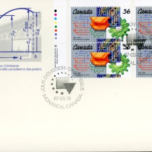 Canada OFDC PB#1134 - Engineering Symbols (1987) 36¢