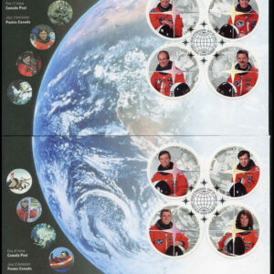 Canada FDC SET OF 2#1999 - Canadian Astronauts (2003) 8 x 48¢