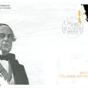 Canada FDC#2283 - Map of BC, panning for gold (2008) 52¢