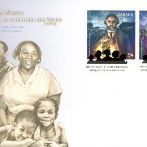 Canada FDC#2316a - Black History Month (2009) 2 x 54¢ Se-tenant pair (2315, 2316)