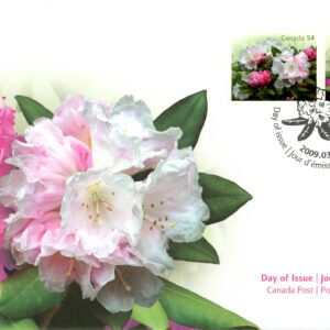 Canada FDC#2320i - Rhododendrons (2009) 2 x 54¢ Se-tenant pair (2319, 2320)
