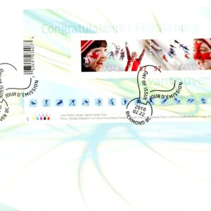 Canada FDC#2373 - Celebrating the Olympic Spirit (2010) 2 x 57¢ Souvenir sheet of 2