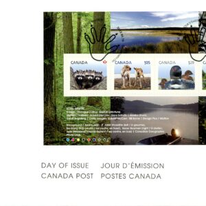 Canada FDC#2504 - Baby Wildlife (2012) $4.75 Souvenir sheet of 4 stamps