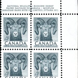 Canada Stamp PB#324 - Bighorn Sheep (1953) 4¢