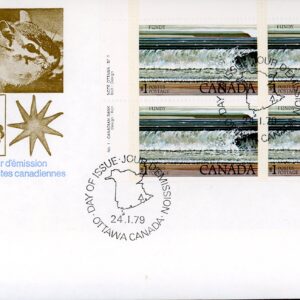 Canada FDC#726 -PLATE BLOCK- Fundy National Park (1979) $1