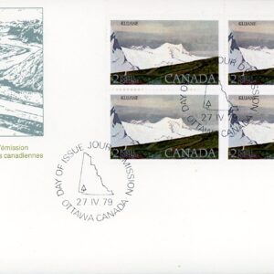 Canada FDC#727 -PLATE BLOCK- Kluane National Park (1979) $2