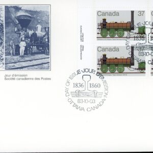 Canada FDC--PB#1001 - Samson 0-6-0 type (1983) 37¢