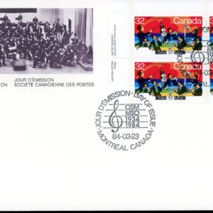 Canada FDC--PB#1010 - Orchestra concert (1984) 32¢