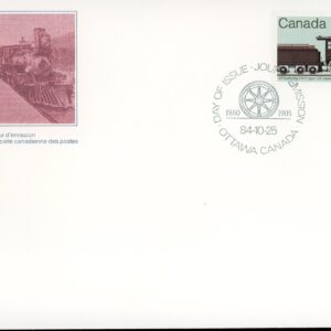 Canada FDC#1038 - GT Class E3 2-6-0 type (1984) 37¢