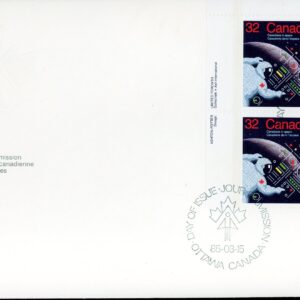 Canada FDC-PB#1046 - Astronaut and Control Panel (1985) 32¢