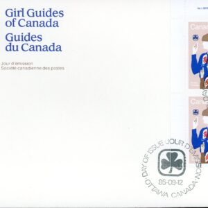 Canada FDC--PB#1062 - Girl Guide and Brownie (1985) 34¢
