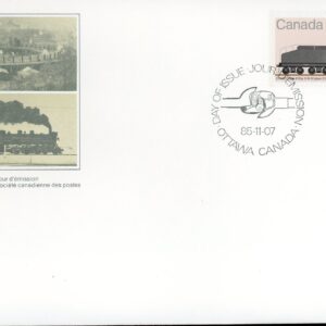 Canada FDC#1073 - CNoR Class 010a 0-6-0 type (1985) 39¢