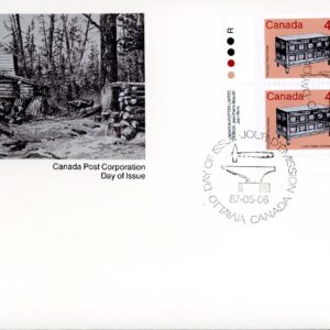Canada FDC#1081 -PB- Linen Chest (1987) 42¢
