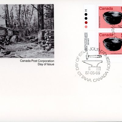 Canada FDC#1082 -PB- Iron Kettle (1987) 55¢