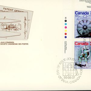 Canada FDC PB#1102a - Canada Day - Science and Technology - 1 (1986) 4 x 34¢ Se-tenant block (1099-1102)