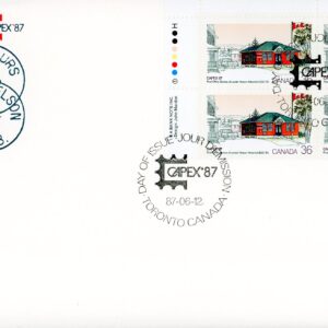 Canada FDC#1123 -PB- Nelson-Miramichi Post Office (1987) 36¢