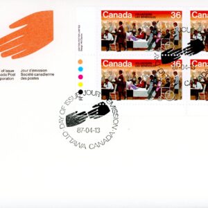 Canada FDC#1132 -PB- Canadian Volunteers (1987) 36¢