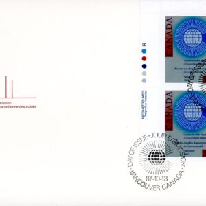 Canada FDC #1147 -PB Commonwealth Emblem (1987) 36¢