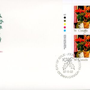 Canada FDC#1148 -PB- Poinsettia (1987) 36¢