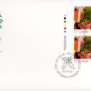 Canada FDC#1150 -PB- Mistletoe, tree (1987) 72¢