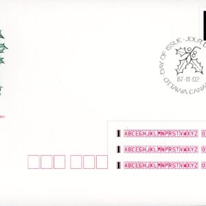 Canada FDC#1151 - Gifts under Tree (1987) 31¢ Booklet single from 1151a
