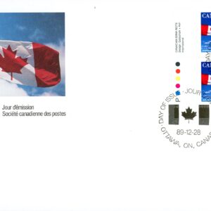 Canada FDC#1166 -PB- Flag over Clouds (1989) 39¢