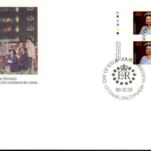 Canada FDC#1168 -PB- Queen Elizabeth II (1990) 40¢
