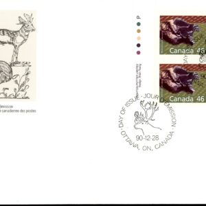 Canada FDC#1172A -PB- Wolverine (1990) 46¢
