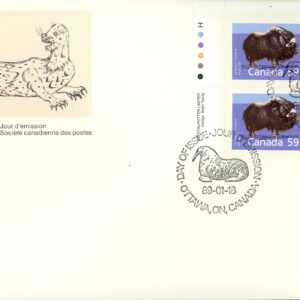 Canada FDC#1174 -PB-Musk Ox (1989) 59¢