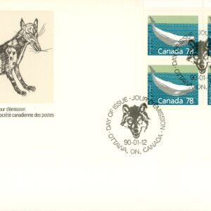 Canada FDC#1179 -PB- Beluga Whale (1990) 78¢