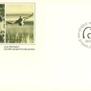 Canada FDC#1205 - Moose feeding (1988) 37¢