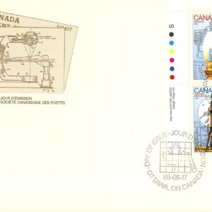 Canada FDC#1209a -PB- Canada Day-Science and Technology-3 (1988) 4 x 37¢ Se-tenant block of 4 (1206-1209)