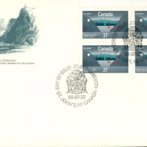 Canada FDC#1214 -PB- St. John's Harbour (1988) 37¢