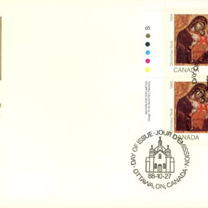 Canada FDC#1223 -PB- Madonna and Child (1988) 43¢