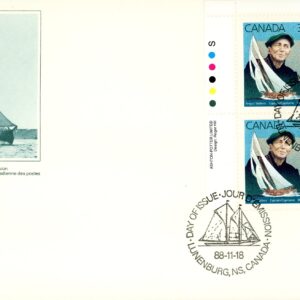 Canada FDC#1228 -PB- Angus Walters (1988) 37¢
