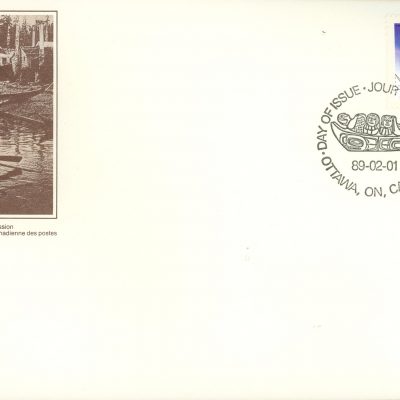 Canada FDC#1231 - Inuit kayak (1989) 38¢