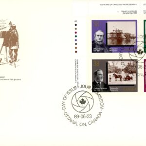 Canada FDC#1240a -PB- Canadian Photography (1989) 4 x 38¢ Se-tenant block (1237-1240)