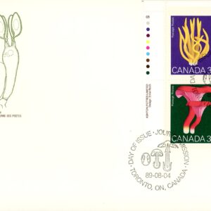Canada FDC#1248a -PB- Mushrooms (1989) 4 x 38¢ Se-tenant block (1245-1248)