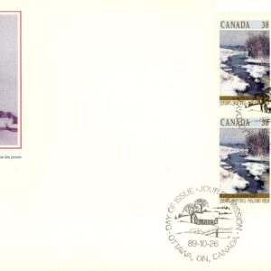 Canada FDC#1256 -PB- Bend in Gosselin River, Arthabaska (1989) 38¢