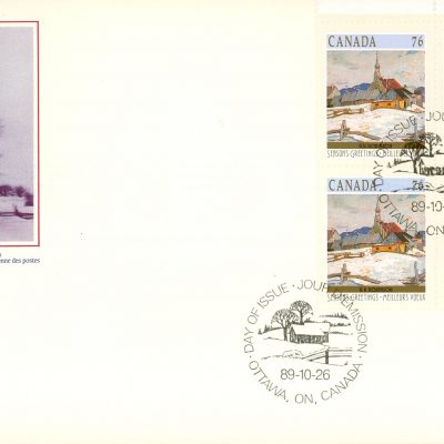 Canada FDC#1258 -PB- Ste. Agnes (near La Malbaie, QC) (1989) 76¢