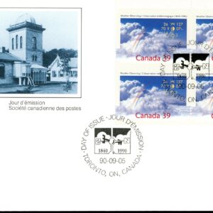 Canada FDC#1287 -PB- Rainbow in clouds (1990) 39¢
