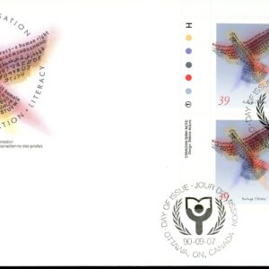 Canada FDC#1288 -PB- Symbolic bird (1990) 39¢