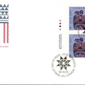 Canada FDC#1296 -PB- Children of the Raven (1990) 78¢