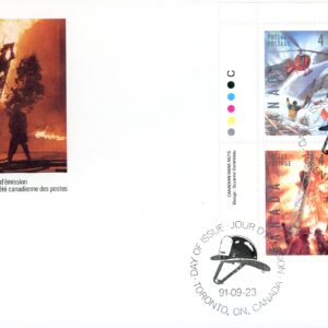 Canada FDC#1333a -PB- Dangerous Occupations (1991) 4 x 40¢ Se-tenant block (1330-1333)