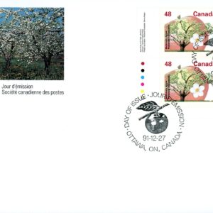 Canada FDC#1363 -PB- McIntosh Apple (1991) 48¢
