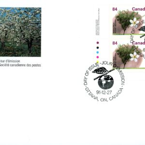 Canada FDC#1371 -PB- Stanley Plum (1991) 84¢
