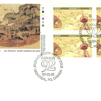 Canada FDC#1406 -PB Exploration (Cartier) (1992) 48¢