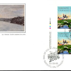 Canada FDC#1484 -PB- Founding of Toronto (1993) 43¢